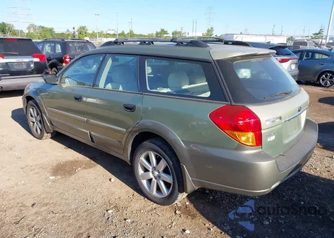 2007 Subaru Outback 2.5I из США, поврежденный, VIN 4S4BP61C177326340